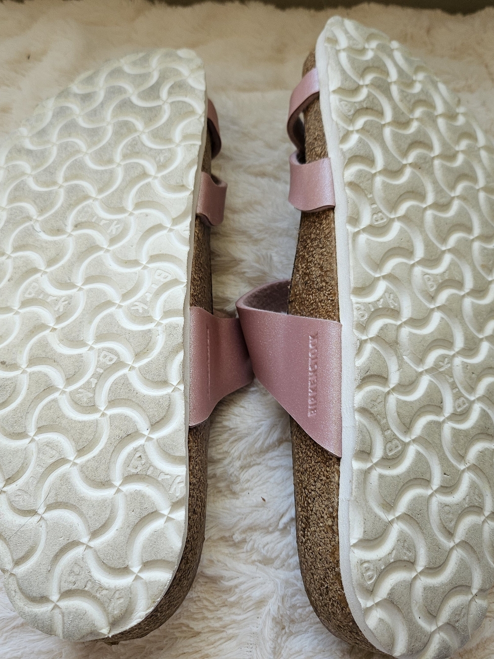 Birkenstock-Mayari Pink Metallic Strappy Sandals - Picture 4 of 4